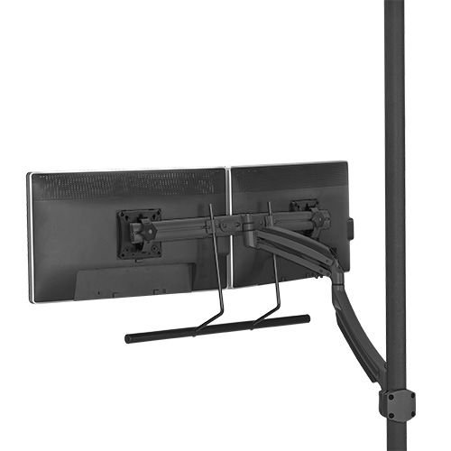 KONTOUR Pole Mount for Flat Panel Display - 10 inch to 24 inch Screen Support - 50 lb Load Capacity - Aluminum - Black KONTOUR Pole Mount for Flat Panel Display - 10 inch to 24 inch Screen Support - 50 lb Load Capacity - Aluminum - Black