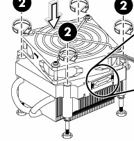 Processor cooler assembly - Includes fan and heatsink Processor cooler assembly - Includes fan and heatsink