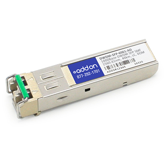 Cisco DWDM-SFP-6061 Compatible SFP Transceiver - SFP (mini-GBIC) transceiver module (equivalent to: Cisco DWDM-SFP-6061) - GigE - 1000Base-DWDM - LC single-mode - up to 49.7 miles - 1560.61 nm - for Cisco 29XX 39XX Catalyst 3750 Ethernet Services Plus Cisco DWDM-SFP-6061 Compatible SFP Transceiver - SFP (mini-GBIC) transceiver module (equivalent to: Cisco DWDM-SFP-6061) - GigE - 1000Base-DWDM - LC single-mode - up to 49.7 miles - 1560.61 nm - for Cisco 29XX 39XX Catalyst 3750 Ethernet Services Plus
