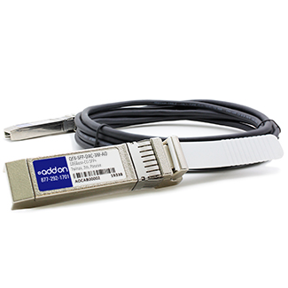 3m Juniper Compatible SFP+ DAC - Direct attach cable - SFP+ to SFP+ - 10 ft - twinaxial - for Juniper Networks SRX380 NFX Series Network Services Platform NFX350 QFX Series QFX10016