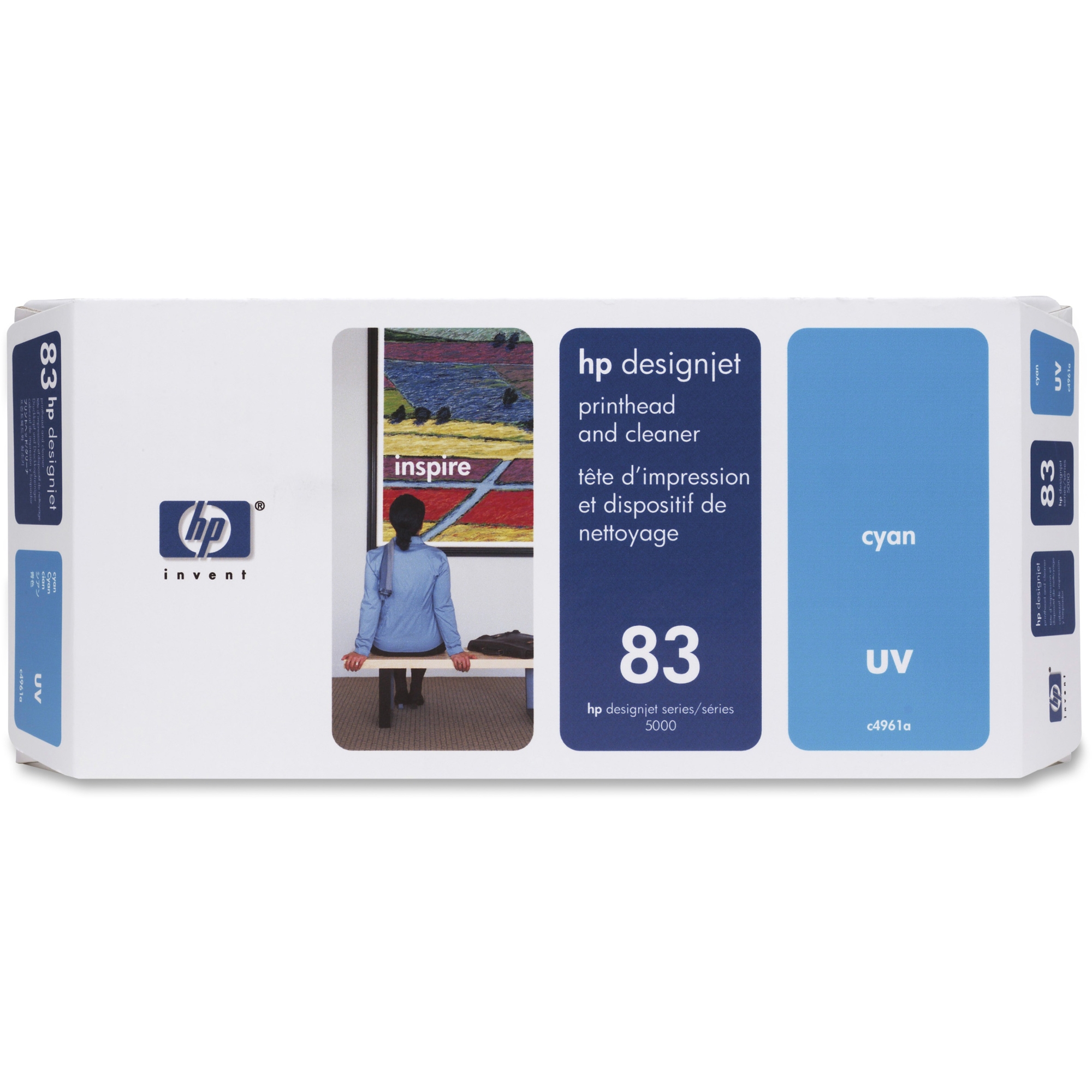 10 UNITS NO 83 CYAN UV PRINTHEAD/ CLEANER F/DESIGNJET 5000 10 UNITS NO 83 CYAN UV PRINTHEAD/ CLEANER F/DESIGNJET 5000