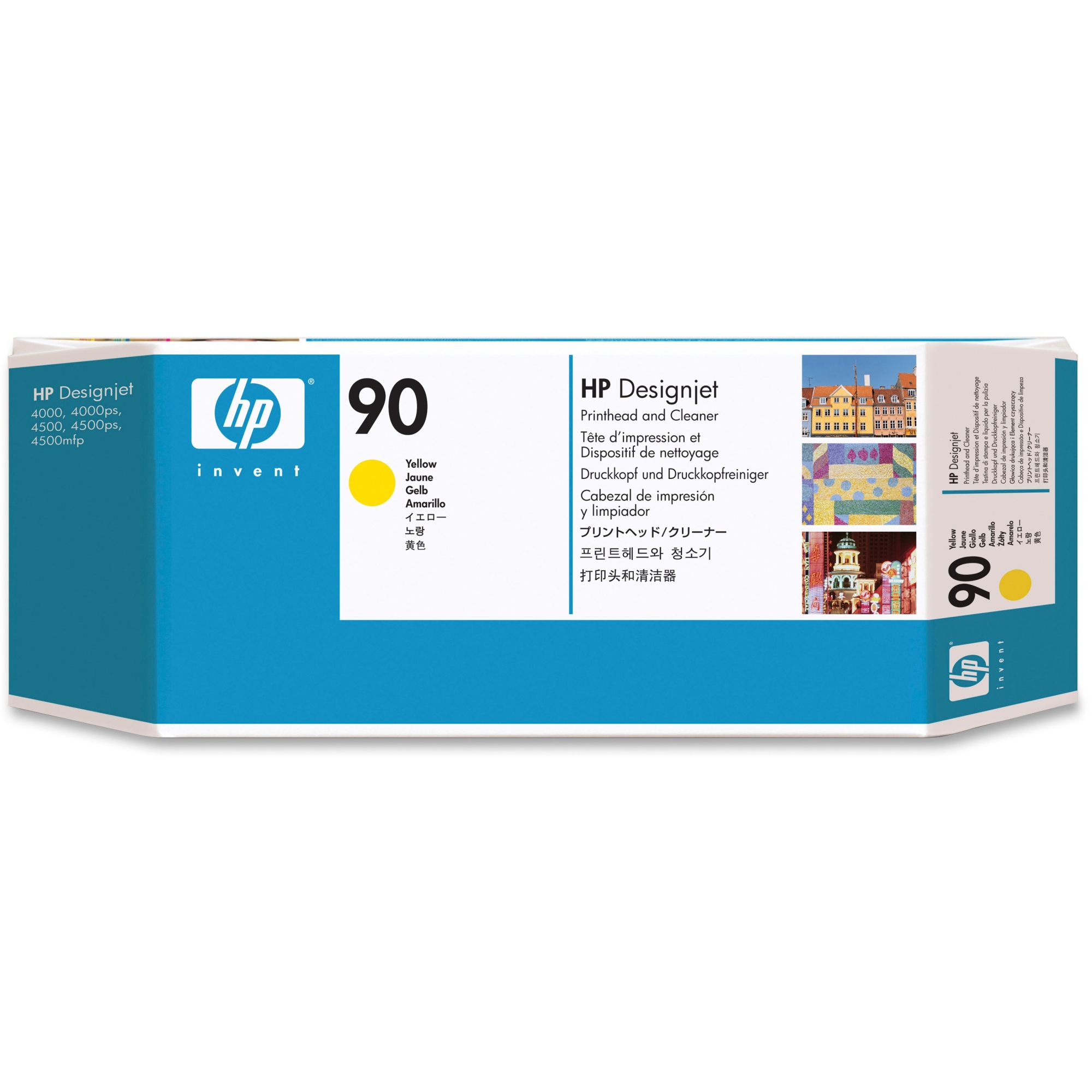 10 UNITS NO 90 YELLOW PRINTHEAD AND CLEANER F/ DESIGNJET 4000/4500 10 UNITS NO 90 YELLOW PRINTHEAD AND CLEANER F/ DESIGNJET 4000/4500