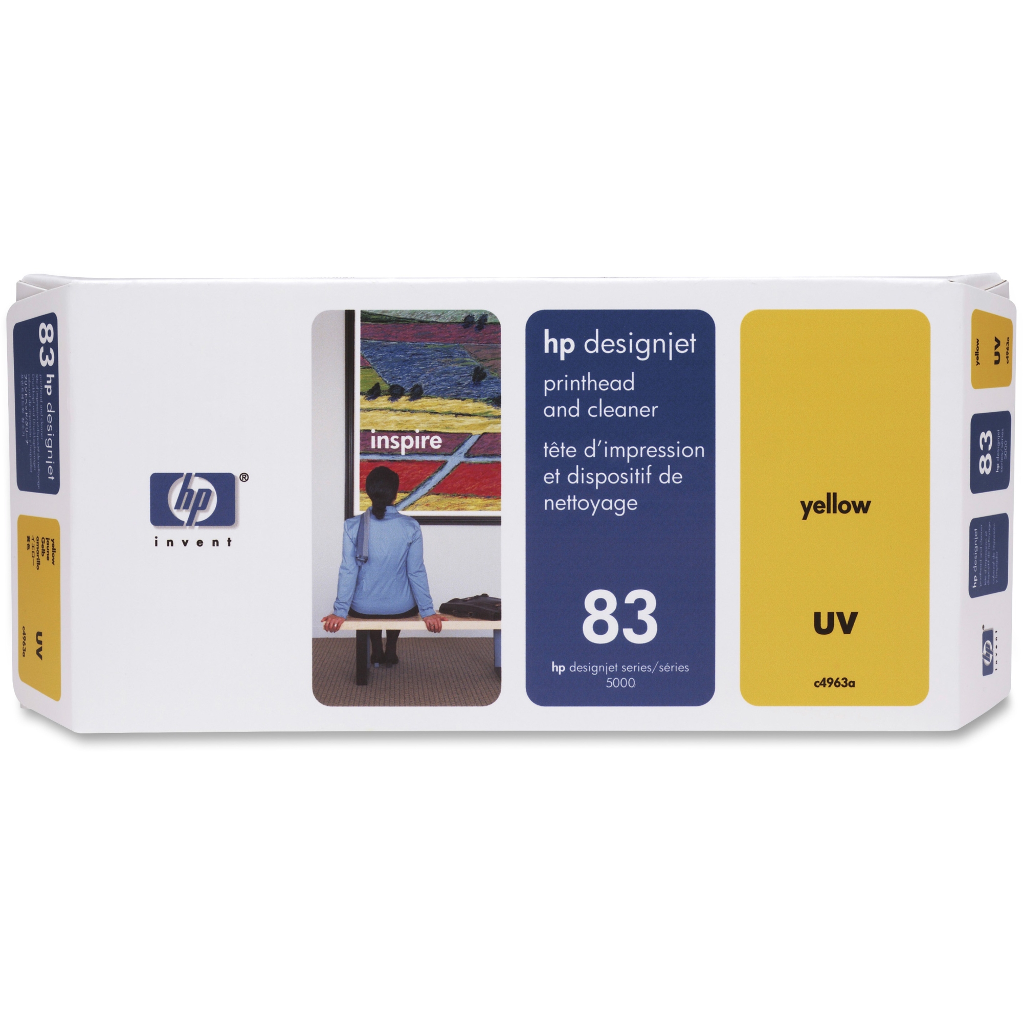 10 UNITS NO 83 YELLOW UV PRINTHEAD/ CLEANER F/DESIGNJET 5000 10 UNITS NO 83 YELLOW UV PRINTHEAD/ CLEANER F/DESIGNJET 5000
