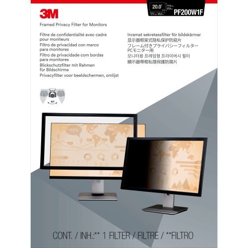 Framed Desktop Monitor Privacy Filter For 20 inch -20.1 inch Widescreen Lcd 16:9 Framed Desktop Monitor Privacy Filter For 20 inch -20.1 inch Widescreen Lcd 16:9