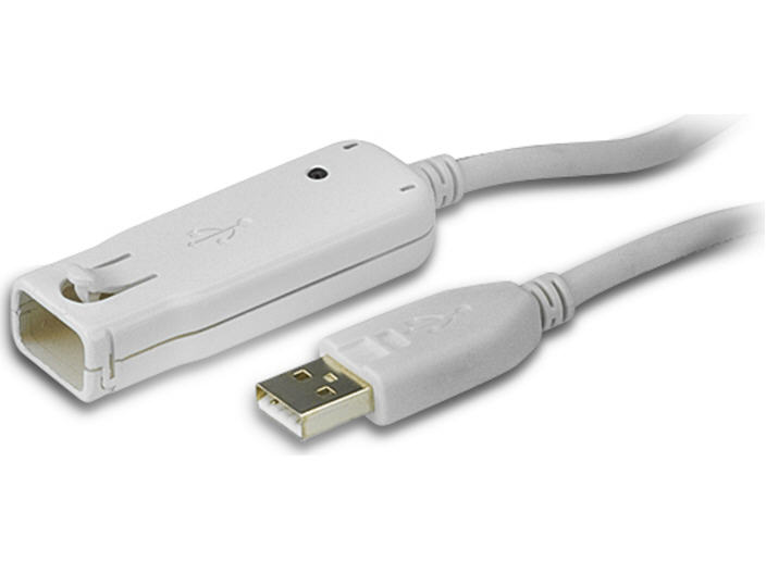 1-Port USB 2.0 Extender Cable - USB - 39.37 ft - 1 Pack - 1 x Type A Male USB - 1 x Type A Female USB 1-Port USB 2.0 Extender Cable - USB - 39.37 ft - 1 Pack - 1 x Type A Male USB - 1 x Type A Female USB