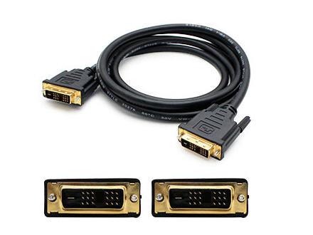1.82m (6.00ft) DVI-D Dual Link (24+1 pin) Male to Male Black Cable - 100% compatible with select devices. 1.82m (6.00ft) DVI-D Dual Link (24+1 pin) Male to Male Black Cable - 100% compatible with select devices.