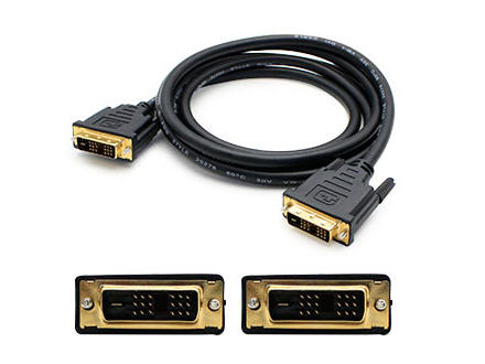1.82m (6.00ft) DVI-D Single Link (18+1 pin) Male to Male Black Cable - 100% compatible with select devices. 1.82m (6.00ft) DVI-D Single Link (18+1 pin) Male to Male Black Cable - 100% compatible with select devices.