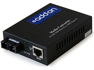 1Gbs 1 RJ-45 to 1 SC Media Converter - Fiber media converter - Gigabit Ethernet - 1000Base-SX 1000Base-TX - RJ-45 / SC multi-mode - up to 1800 ft - 850 nm