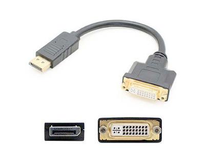 5 Pack 8in DisplayPort to DVI-I Adapter Cable - DisplayPort adapter - dual link - DVI-I (F) to DisplayPort (M) - 7.9 in - black (pack of 5) - for Lenovo ThinkCentre E73; M700; M800; M93; ThinkPad L520; T420; X220; ThinkStation S20 5 Pack 8in DisplayPort to DVI-I Adapter Cable - DisplayPort adapter - dual link - DVI-I (F) to DisplayPort (M) - 7.9 in - black (pack of 5) - for Lenovo ThinkCentre E73; M700; M800; M93; ThinkPad L520; T420; X220; ThinkStation S20