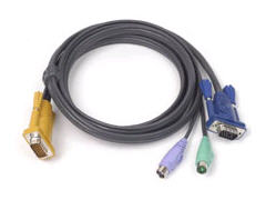 2L-5202P - Keyboard / video / mouse (KVM) cable - 15 pin SPHD (M) - 6 pin PS/2 HD-15 (M) - 6 ft - for KVM on the NET CS1708i CS1716i Maxiport ACS1208A ACS1216A Slideaway ACS1216AL 2L-5202P - Keyboard / video / mouse (KVM) cable - 15 pin SPHD (M) - 6 pin PS/2 HD-15 (M) - 6 ft - for KVM on the NET CS1708i CS1716i Maxiport ACS1208A ACS1216A Slideaway ACS1216AL