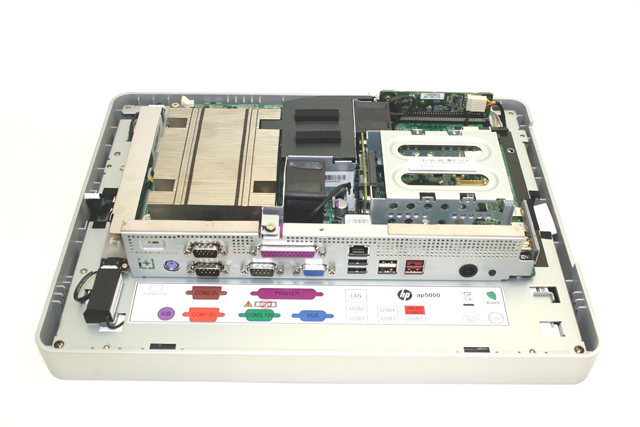Head unit - Includes plastics cables screws and system board with Intel Core2 Duo processor - Does NOT include the hard drive memory or Magnetic strip reader (MSR) Head unit - Includes plastics cables screws and system board with Intel Core2 Duo processor - Does NOT include the hard drive memory or Magnetic strip reader (MSR)