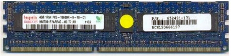 4GB PC3-10600R registered synchronous dynamic random access memory (SDRAM) dual data rate (DDR3) mode dual in-line memory module (DIMM) 512Mx72 4GB PC3-10600R registered synchronous dynamic random access memory (SDRAM) dual data rate (DDR3) mode dual in-line memory module (DIMM) 512Mx72