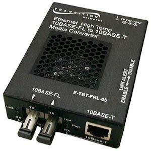 Fiber media converter - 10Mb LAN - 10Base-T 10Base-FL - ST multi-mode / RJ-45 - up to 1.2 miles - 850 nm Fiber media converter - 10Mb LAN - 10Base-T 10Base-FL - ST multi-mode / RJ-45 - up to 1.2 miles - 850 nm