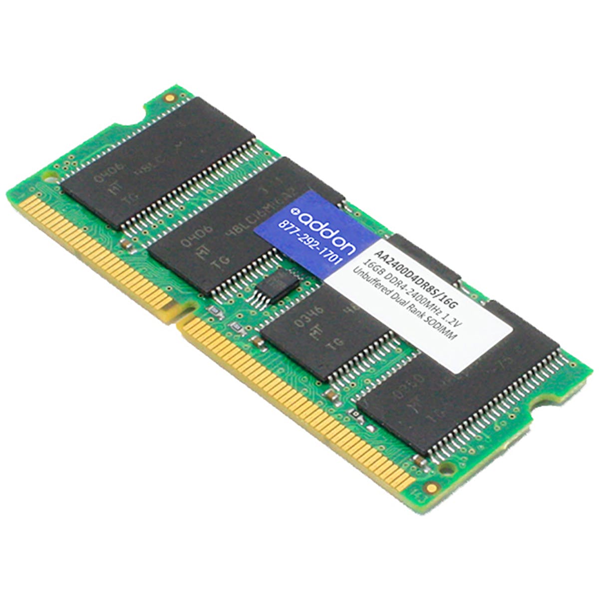 16GB DDR4-2400MHZ SODIMM DRX8 COMPUTER MEMORY