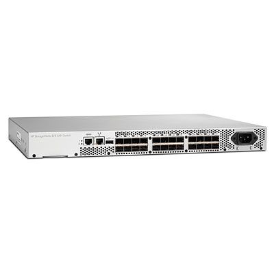 Storage 8/8 Full Fabric Ports Enabled SAN Switch - 8 Gbps - 8 Fiber Channel Ports - 24 x Expansion Slots - Rack-mountable - 1U Storage 8/8 Full Fabric Ports Enabled SAN Switch - 8 Gbps - 8 Fiber Channel Ports - 24 x Expansion Slots - Rack-mountable - 1U