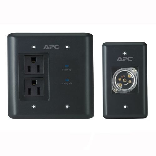 AV Black In-Wall Power Filter and Connection Kit - Surge protector (external) - output connectors: 2 - black AV Black In-Wall Power Filter and Connection Kit - Surge protector (external) - output connectors: 2 - black