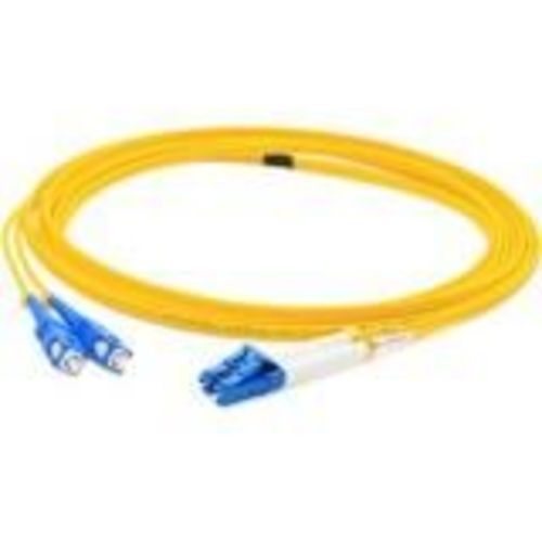 65M LC (MALE) TO SC (MALE) OS2 STRAIGHT YELLOW DUPLEX FIBER OFNR (RISER-RA