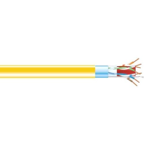 1000FT CAT6A 650MHZ SOLID CABLE F/UTP CM YELLOW
