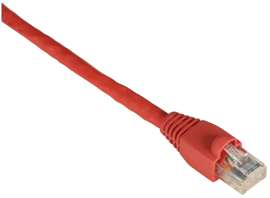 25PK 6FT RED CAT6 SNAGLESS 550MHZ PATCH CABLE