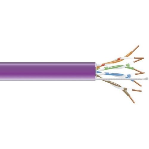 1000-FT. CAT5E SOLID CABLE 350MHZ UTP CMR CM VIOLET 1000-FT. CAT5E SOLID CABLE 350MHZ UTP CMR CM VIOLET