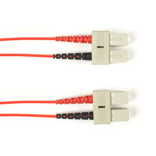 OS2 9/125 SINGLEMODE FIBER OPTIC PATCH CABLE - OFNP PLENUM SC TO SC RED 20-M