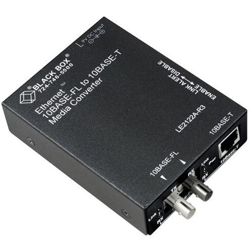 ETHERNET (10-MBPS) MEDIA CONVERTER - 10-MBPS COPPER TO 10-MBPS MULTIMODE FIBER