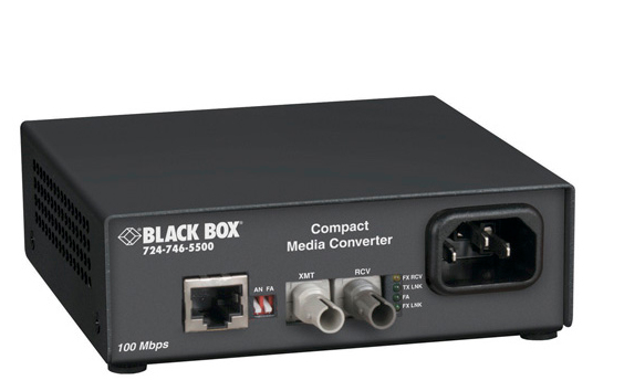 FAST ETHERNET (100-MBPS) MEDIA CONVERTER - 100-MBPS COPPER TO 100-MBPS MULTIMODE