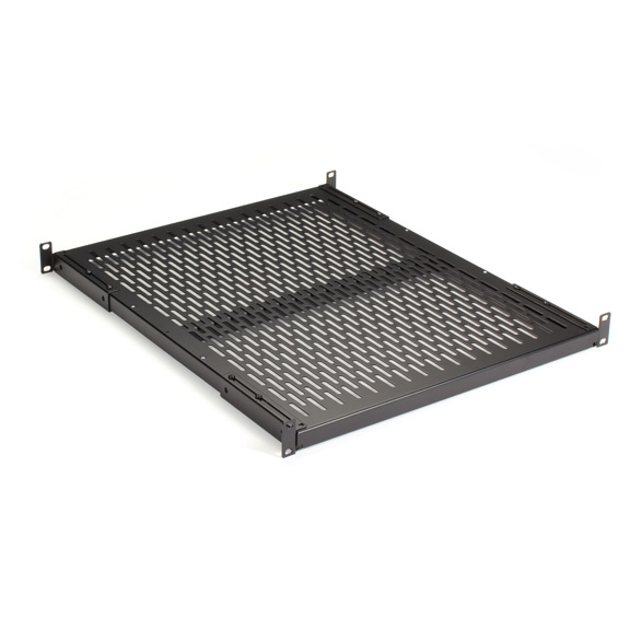 Box Fixed Vented Server Shelf 22.25 inch D for 19 inch Rails - 19 inch Rack-mountable