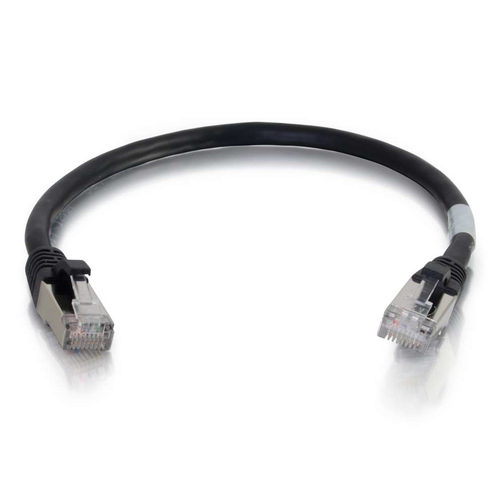 2ft Cat6 Snagless Shielded (STP) Ethernet Network Patch Cable - Black - Patch cable - RJ-45 (M) to RJ-45 (M) - 2 ft - screened shielded twisted pair (SSTP) - CAT 6 - molded snagless stranded - black 2ft Cat6 Snagless Shielded (STP) Ethernet Network Patch Cable - Black - Patch cable - RJ-45 (M) to RJ-45 (M) - 2 ft - screened shielded twisted pair (SSTP) - CAT 6 - molded snagless stranded - black