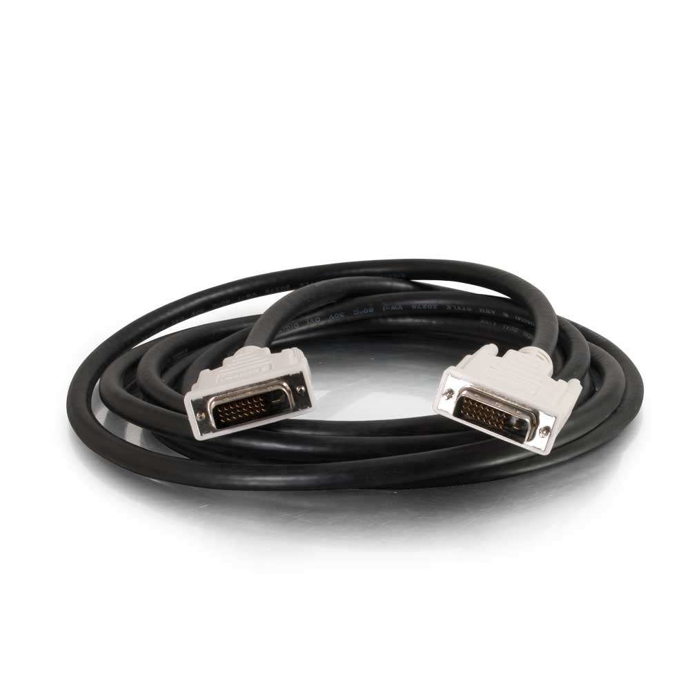 0.5m DVI-D M/M Dual Link Digital Video Cable (1.6ft) - DVI for Video Device Monitor TV Projector - 1.64 ft - 1 x DVI-D (Dual-Link) Male Digital Video - 1 x DVI-D (Dual-Link) Male Digital Video - Gold-plated Contacts - Shielding - Black White 0.5m DVI-D M/M Dual Link Digital Video Cable (1.6ft) - DVI for Video Device Monitor TV Projector - 1.64 ft - 1 x DVI-D (Dual-Link) Male Digital Video - 1 x DVI-D (Dual-Link) Male Digital Video - Gold-plated Contacts - Shielding - Black White