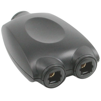 Digital audio splitter (optical) - TOSLINK (F) to TOSLINK (F) - black Digital audio splitter (optical) - TOSLINK (F) to TOSLINK (F) - black