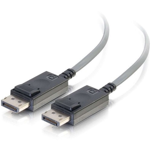25ft DisplayPort Active Optical Cable (AOC) - Plenum CMP-Rated - DisplayPort cable - DisplayPort (M) to DisplayPort (M) - DisplayPort 1.2 - 25 ft - latched plenum 4K support active - gray 25ft DisplayPort Active Optical Cable (AOC) - Plenum CMP-Rated - DisplayPort cable - DisplayPort (M) to DisplayPort (M) - DisplayPort 1.2 - 25 ft - latched plenum 4K support active - gray