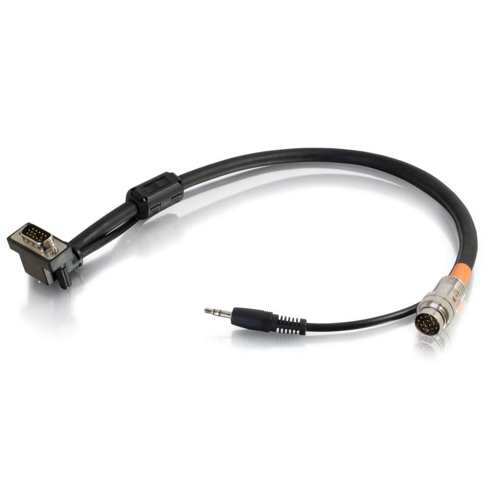 1.5FT RAPIDRUN VGA (HD15) RIGHT ANGLE+ 3.5MMFLYING LEAD 1.5FT RAPIDRUN VGA (HD15) RIGHT ANGLE+ 3.5MMFLYING LEAD