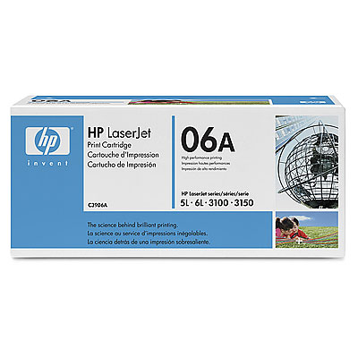 06A - Toner cartridge - 1 x black - 2500 pages - for LaserJet 3100 3100se 3100xi 3150 3150se 3150xi 5L 5L xtra 5L-fs 6L 6Lse 6Lxi 06A - Toner cartridge - 1 x black - 2500 pages - for LaserJet 3100 3100se 3100xi 3150 3150se 3150xi 5L 5L xtra 5L-fs 6L 6Lse 6Lxi