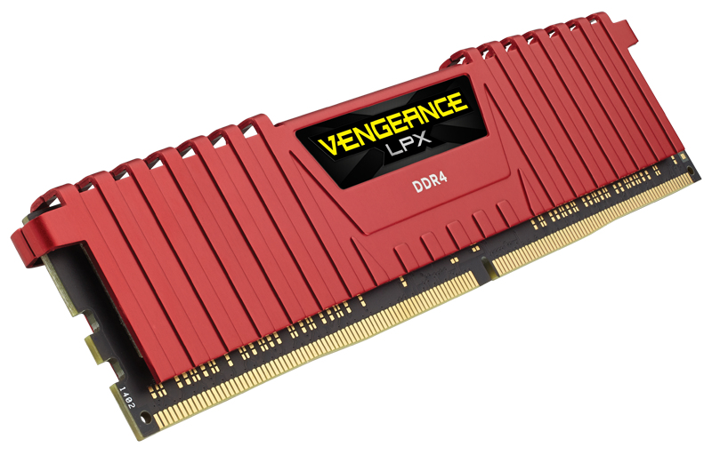 Vengeance LPX 32GB (4x8GB) DDR4 DRAM 2400MHz C14 Memory Kit - Red - 32 GB (4 x 8 GB) - DDR4 SDRAM - 2400 MHz DDR4-2400/PC4-19200 - 1.20 V - Unbuffered - 288-pin - DIMM Vengeance LPX 32GB (4x8GB) DDR4 DRAM 2400MHz C14 Memory Kit - Red - 32 GB (4 x 8 GB) - DDR4 SDRAM - 2400 MHz DDR4-2400/PC4-19200 - 1.20 V - Unbuffered - 288-pin - DIMM