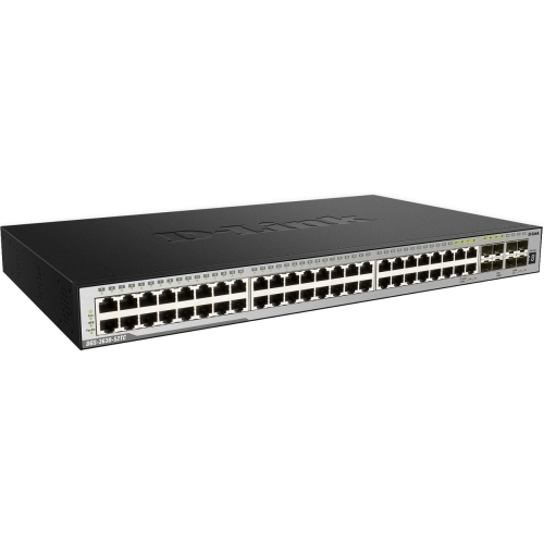 52-PORT LAYER 3 STACKABLE MANAGED GIGABIT SWITCH INCLUDING 4 10GBE PORTS