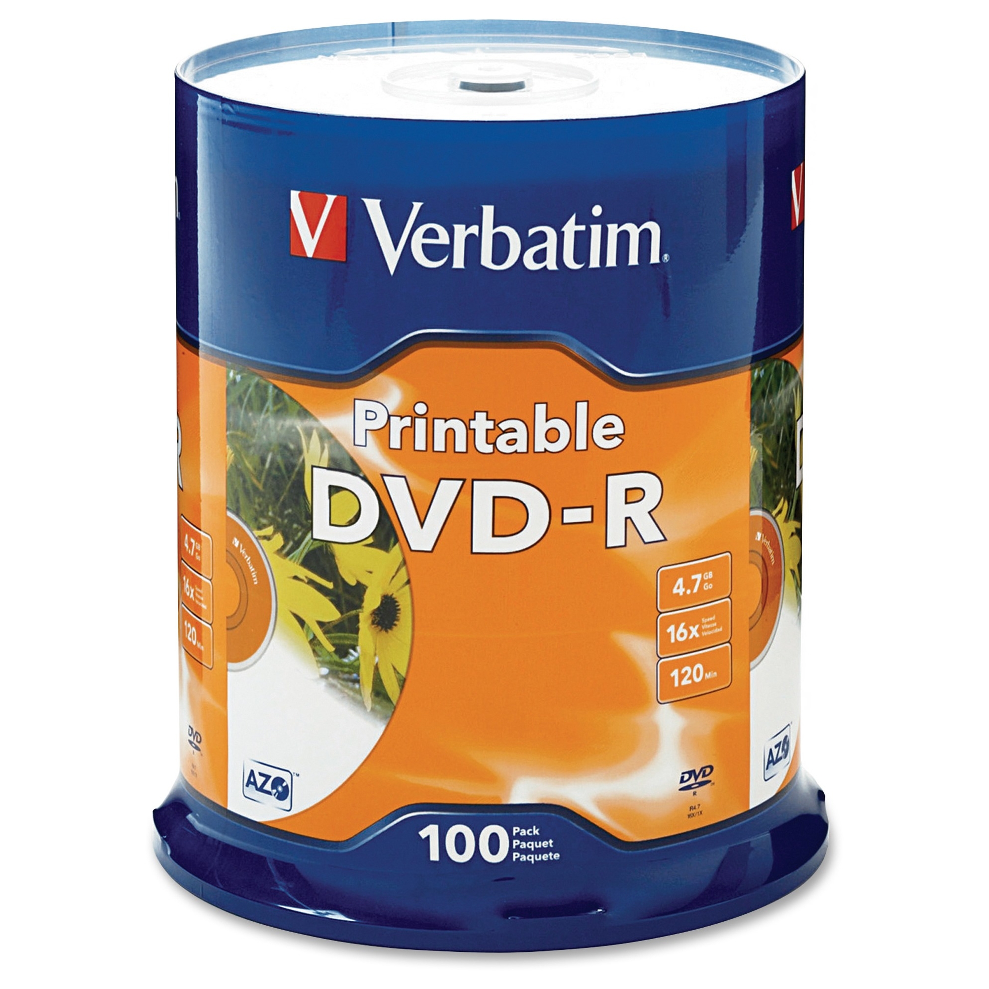 DVD-R 4.7GB 16X White Inkjet Printable - 100pk Spindle - 120mm - Printable DVD-R 4.7GB 16X White Inkjet Printable - 100pk Spindle - 120mm - Printable