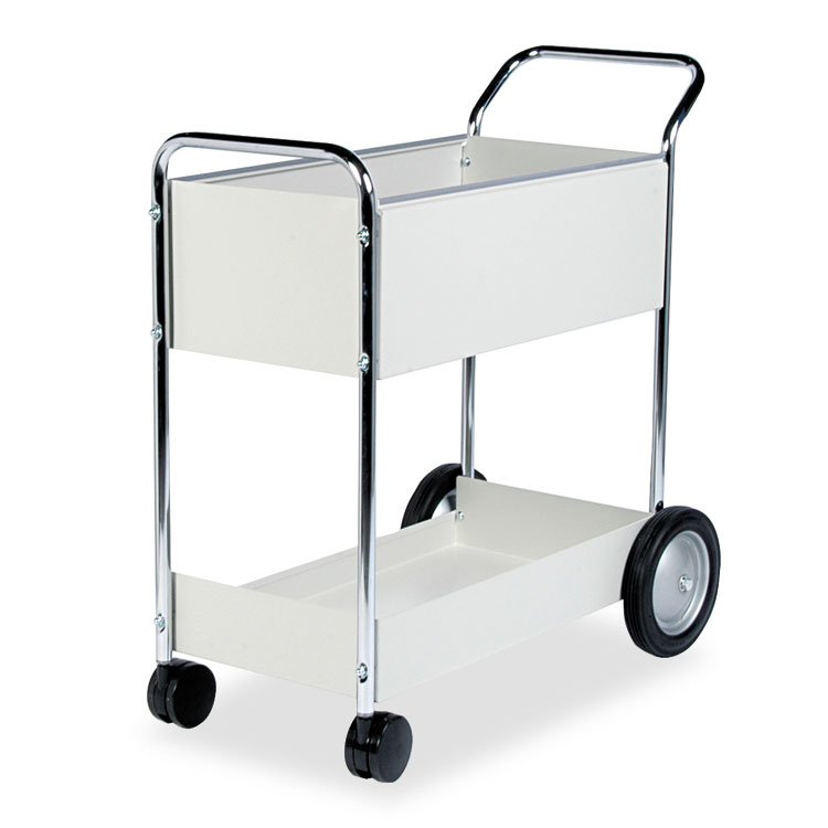 Steel Mail Cart 150-Folder Capacity 20w X 40-1/2d X 39h Dove Gray Steel Mail Cart 150-Folder Capacity 20w X 40-1/2d X 39h Dove Gray