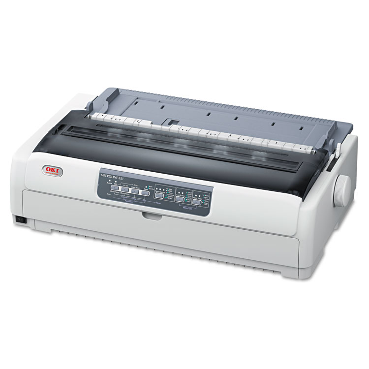 MICROLINE 621 Dot Matrix Printer (Dual 9-pin) (700 cps) (128 KB) (288 x 72 dpi) (Max Duty Cycle 20000 Pages) (Parallel) (USB) (Energy Star) MICROLINE 621 Dot Matrix Printer (Dual 9-pin) (700 cps) (128 KB) (288 x 72 dpi) (Max Duty Cycle 20000 Pages) (Parallel) (USB) (Energy Star)