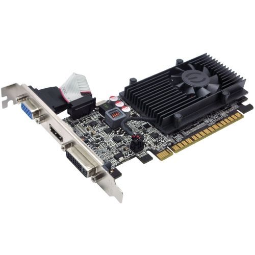 GeForce GT 610 Graphic Card - 810 MHz Core - 2 GB DDR3 SDRAM - PCI Express 2.0 x16 - 1000 MHz Memory Clock - 64 bit Bus Width - 2560 x 1600 - DirectX 11.0 OpenGL 4.2 - 1 x HDMI - 1 x VGA - 1 x Total Number of DVI - Dual Link DVI Supported