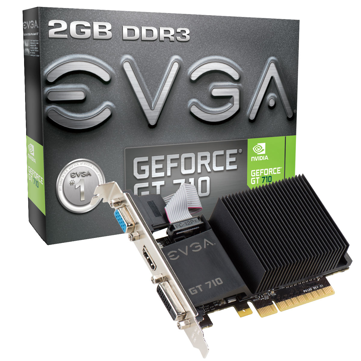 GeForce GT 710 2GB DDR3 PCI Express Dual Passive DVI-I/HDMI/VGA Retail