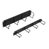 19 inch Horizontal Ring Manager - Cable Manager - 4 Pack - 1U Rack Height - 19 inch Panel Width