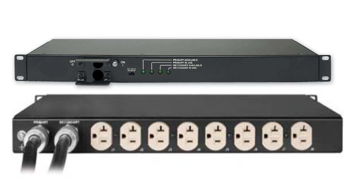 Powerware Automatic Transfer Switch Basic - Redundant switch (rack-mountable) - 1.92 kW - output connectors: 8 - 1U - for Enclosure Power Distribution Unit