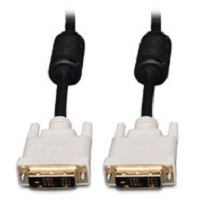 10-ft. DVI Dual-Link Monitor Cable - DVI for Video Device Monitor - 10 ft - 1 x DVI-D (Dual-Link) Male Digital Video - 1 x DVI-D (Dual-Link) Male Digital Video - Shielding - Black White