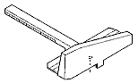 Paper width slide guide - Movable portion of the document tray that is adjusted for paper width Paper width slide guide - Movable portion of the document tray that is adjusted for paper width