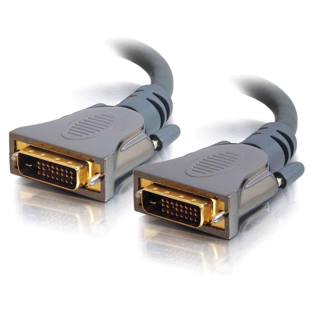 2m SonicWave DVI Digital Video Cable (6.5ft) - DVI-D Male - DVI-D Male Video - 6.56ft - Gray