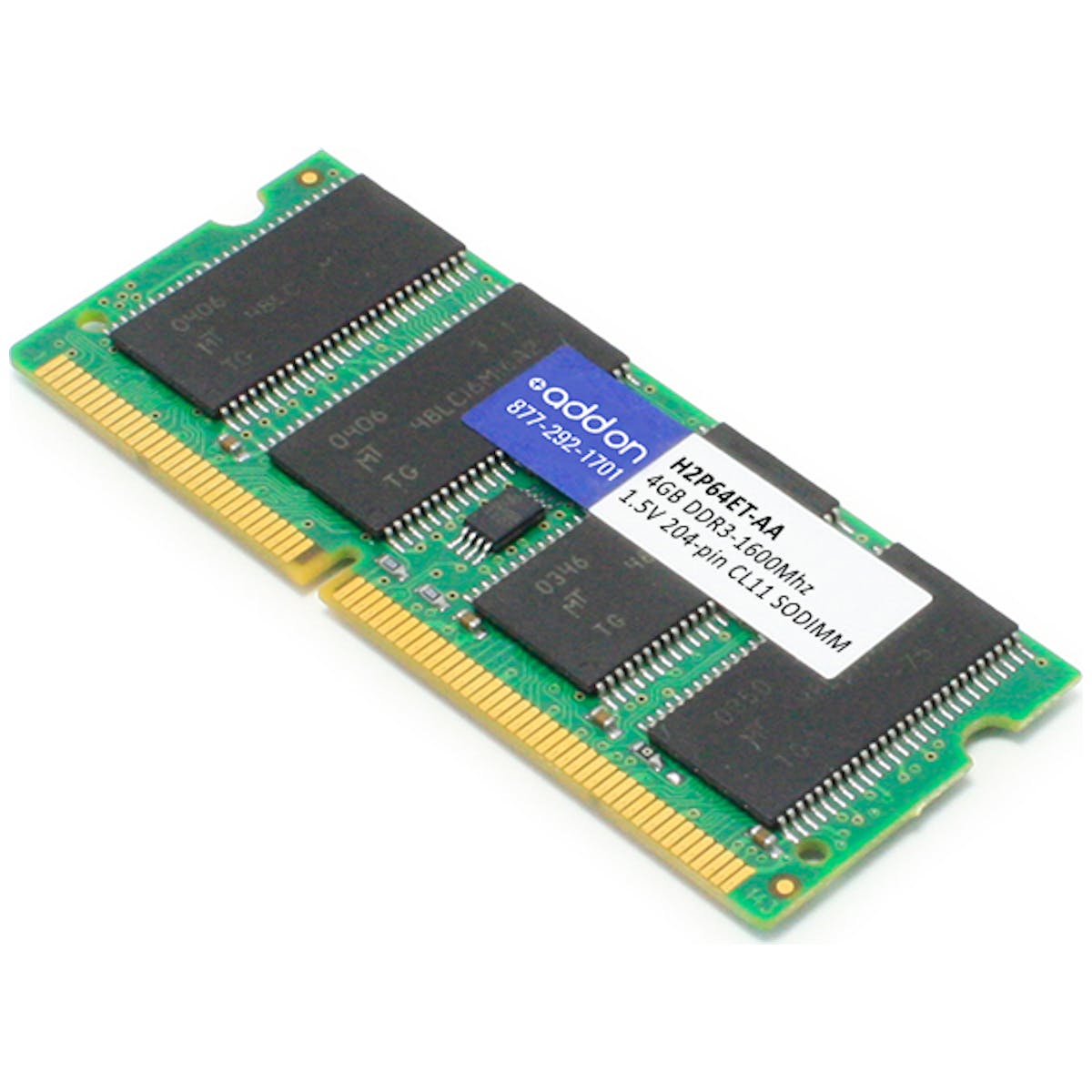 HP H2P64ET COMP 4GB DDR3-1600MHZ 1.5V DR SODIMM