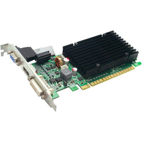 GeForce 8400 GS Graphic Card - 520 MHz Core - 1 GB DDR3 SDRAM - PCI Express 2.0 x16 - 1200 MHz Memory Clock - 64 bit Bus Width - 2560 x 1600 - SLI - 1 x HDMI - 1 x VGA - 1 x Total Number of DVI - Dual Link DVI Supported