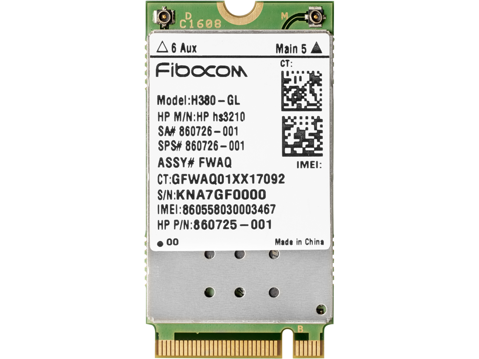 hs3210 - Wireless cellular modem - 3G - M.2 Card - 21.6 Mbps - for EliteBook 840r G4 ProBook 64X G4 ZBook 14u G4 15 G4 15 G5 15u G4 17 G4 17 G5 hs3210 - Wireless cellular modem - 3G - M.2 Card - 21.6 Mbps - for EliteBook 840r G4 ProBook 64X G4 ZBook 14u G4 15 G4 15 G5 15u G4 17 G4 17 G5