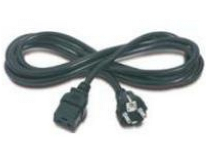 Power cord (Black) - 12 AWG three conductor 2.5m (8.20ft) long - Has CEE 7-VII (M) plug for power input and straight (F) C19 receptacle (For 230VAC in Denmark) Power cord (Black) - 12 AWG three conductor 2.5m (8.20ft) long - Has CEE 7-VII (M) plug for power input and straight (F) C19 receptacle (For 230VAC in Denmark)